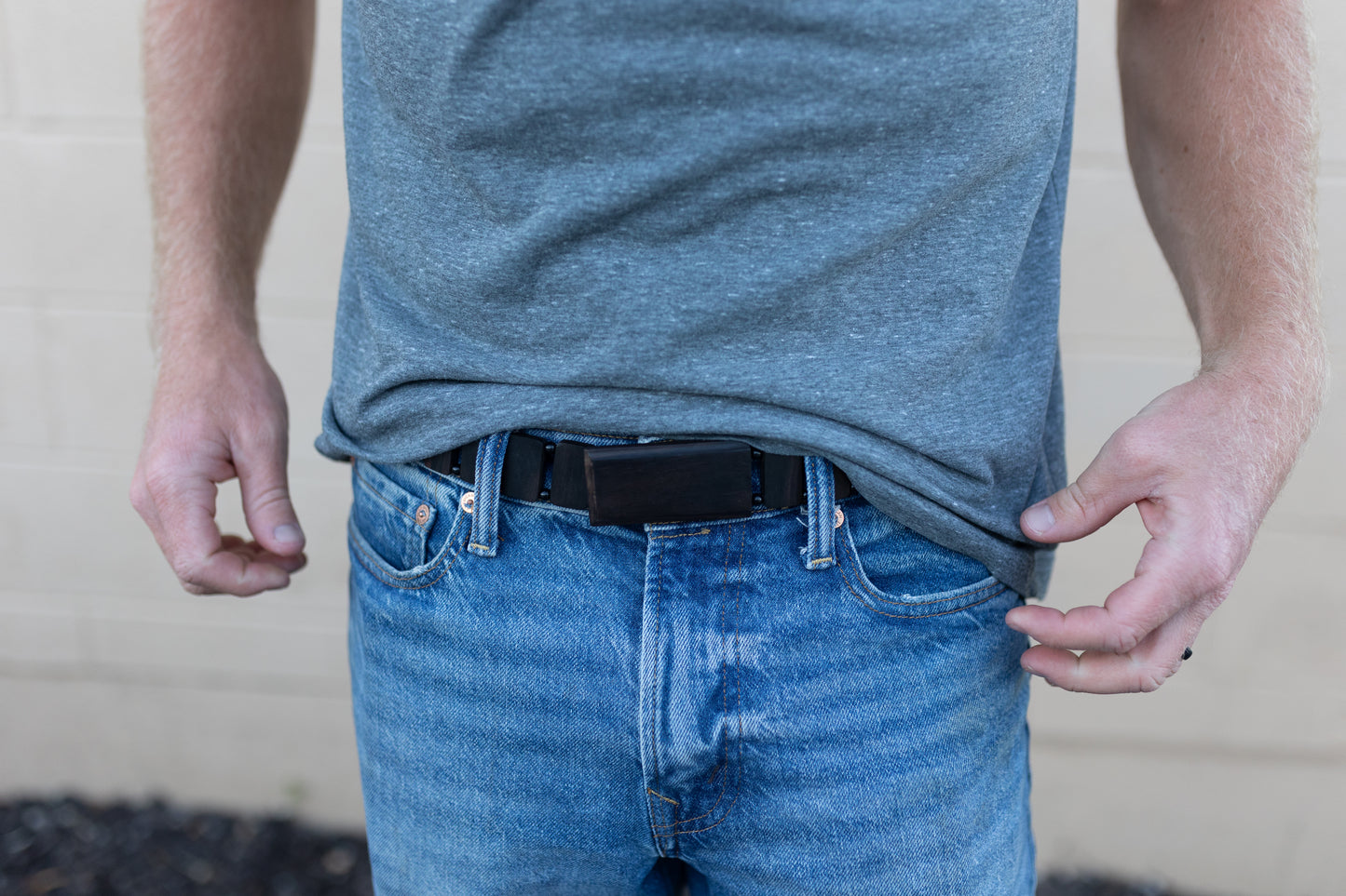 Mahogony Belt - Black