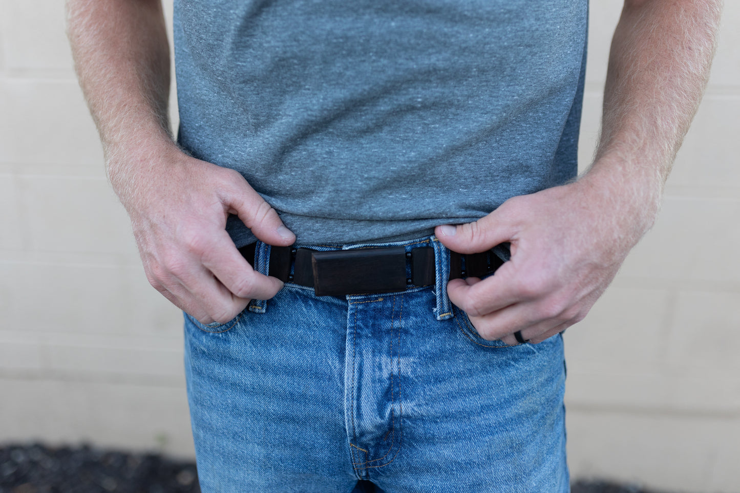 Mahogony Belt - Black