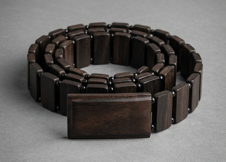 Mahogony Belt - Black