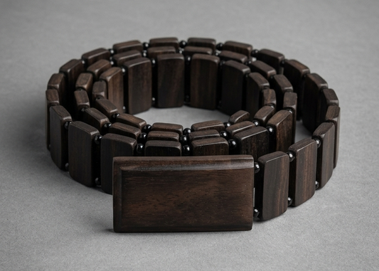 Mahogony Belt - Black